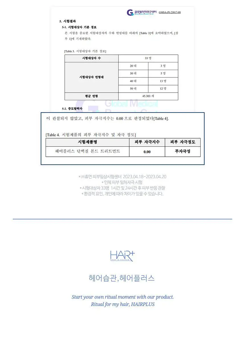 [손상케어] 헤어플러스 단백질 본드 트리트먼트 210ml 한정/더블기획 상세페이지 30